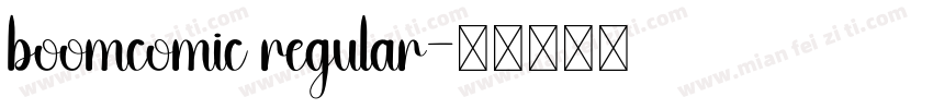 boomcomic regular字体转换